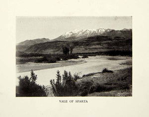 1929 Print Sparta Greece Landscape Mountains Natural History Historic Image XHD9