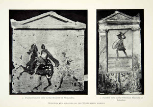1941 Print Hellenistic Stele Funeral Archaeology Shiatby Sidon Necropolis XHE3