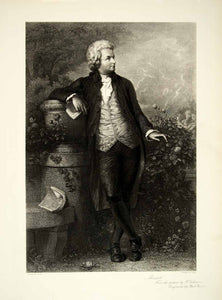 1895 Photogravure Wolfgang Amadeus Mozart Portrait Musician Classical Composer