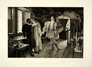 1895 Photogravure Georges Rochegrosse Art Quintet Opera Scene Die Meistersinger