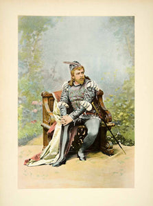 1895 Typogravure Jean de Reszke Opera Tenor Romeo Costume Theatre Shakespeare