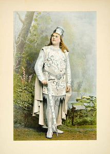 1895 Typogravure Ernest van Dyck Opera Tenor Portrait Lohengrin Costume Wagner