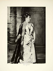 1895 Print Lilli Lehmann Kalisch Portrait German Operatic Soprano Opera Singer
