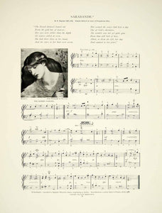 1895 Print Sheet Music Sarabande George Frideric Handel Spanish Morris Dance