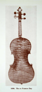1961 Prints Antonio Stradivari Ex Frances Day Violin Musical String XMA4