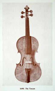 1961 Print Antonio Stradivari Tuscan Violin Music String Instrument Amati XMA4