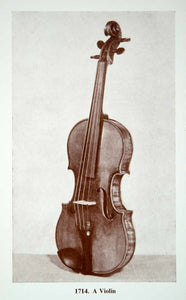 1961 Print Antonio Stradivarius Violin Musical String Instrument Golden XMA4