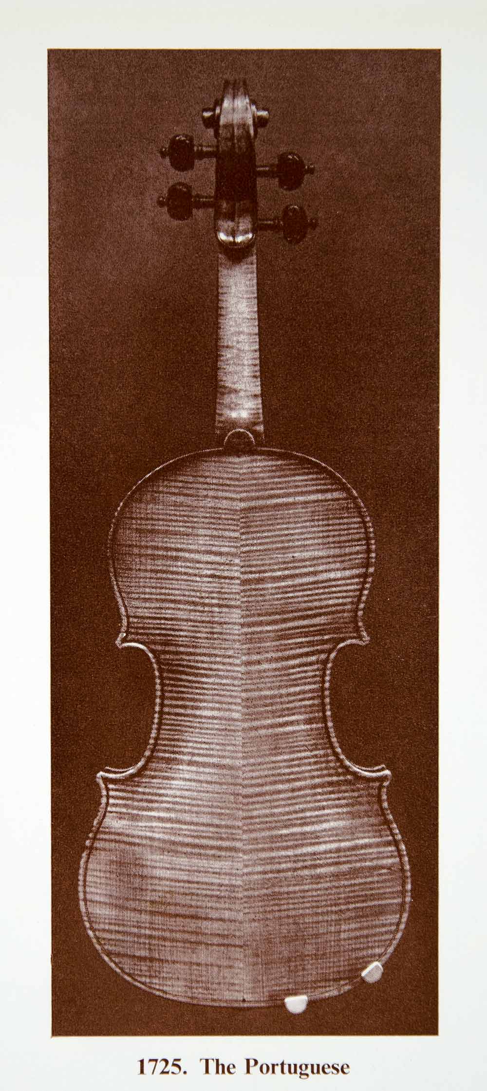 1961 Prints Antonio Stradivari Portuguese Violin Musical String Instrument XMA4