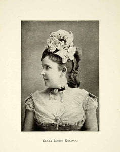 1900 Print Clara Louise Kellogg Portrait Opera Singer Music Victorian XMA5