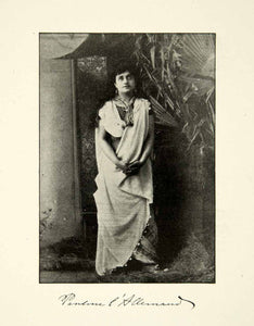 1900 Print Pauline L'Allemand Portrait Opera Singer Music Victorian Era XMA5