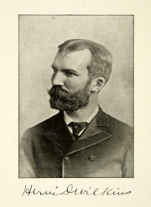 1900 Print Herve D Wilkins Portrait Organist Pianist Music Composer XMA5