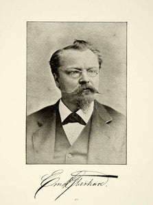 1900 Print Ernest G Eberhard Portrait Organist Conductor Grand Conservatory XMA5