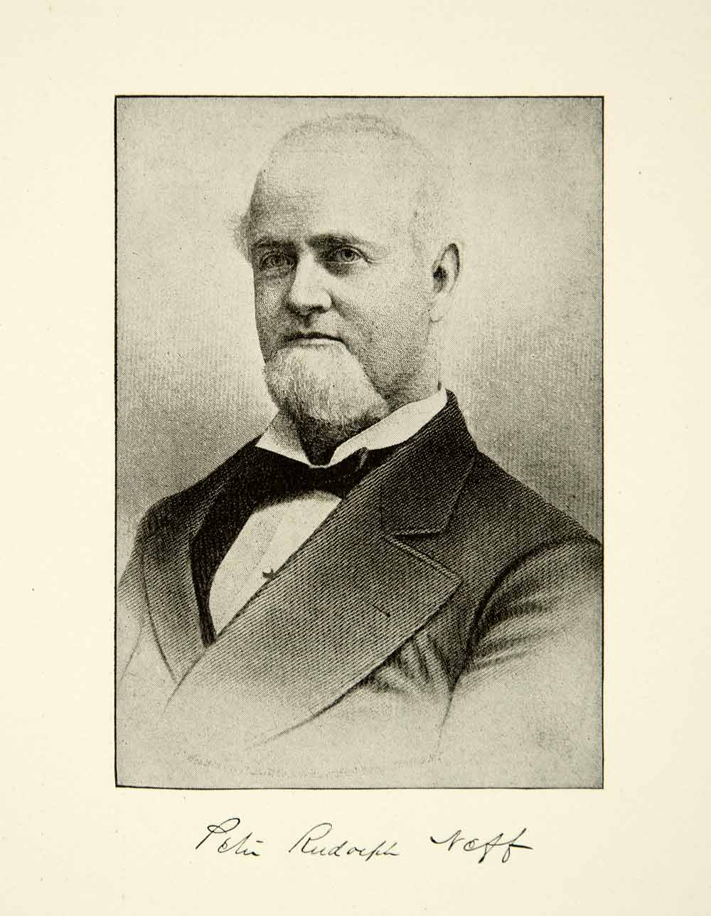 Peter Neff 1900 Print Colonel Peter Rudolph Neff Portrait Cincinnati College Musi ...