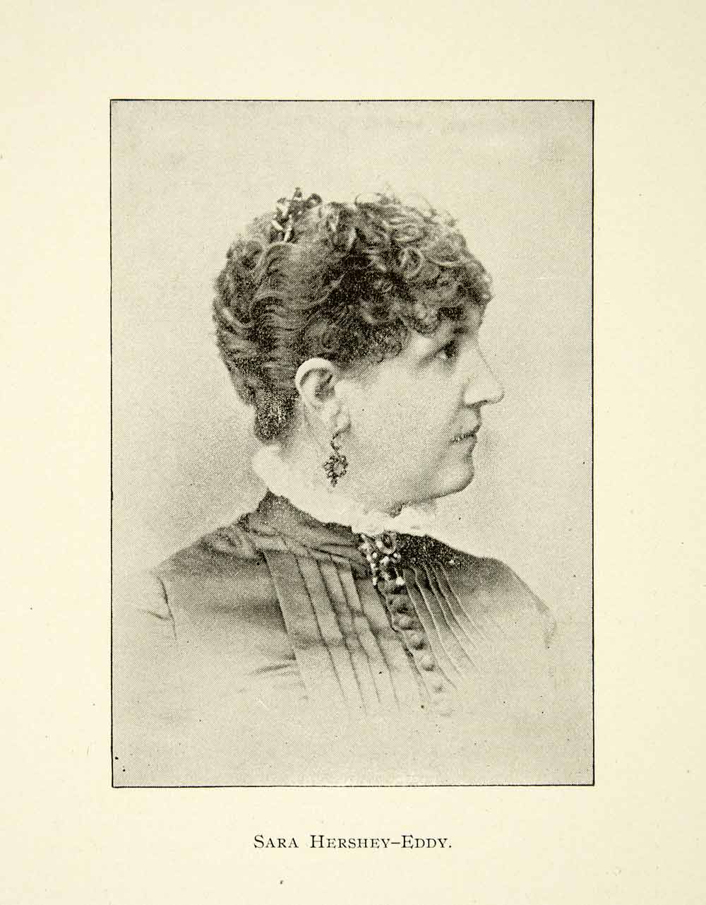 1900 Print Sara Hershey-Eddy Portrait Music Vocal Teacher Educator XMA5