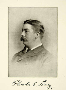 1900 Print Charles E Tinney Portrait Teacher New England Conservatory Music XMA5