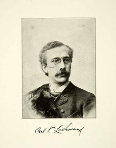 1900 Print Carl Valentine Lachmund Portrait Pianist Composer Music XMA5
