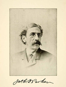 1900 Print James Cutler Dunn Parker Portrait Music Composer Boston XMA5