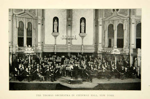 1905 Print Thomas Orchestra Steinway Hall New York Performance Historical XMA6