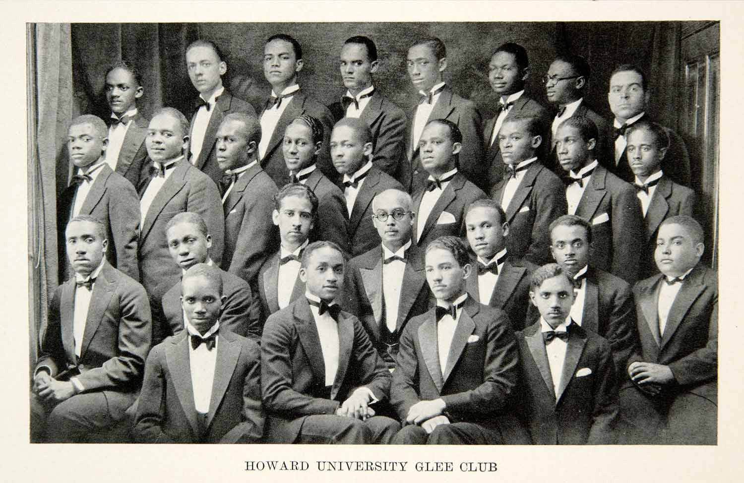 1936 Print Howard University Glee Club Washington DC African America Choir XMA7