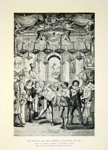 1927 Print Opening Comedie Italienne L'Opera Comique Emile Genest Costume XMB3