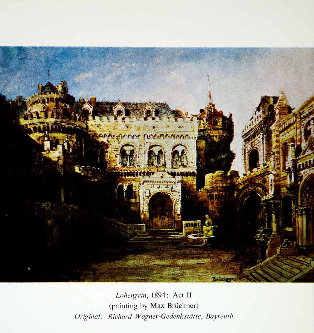 1965 Color Print Lohengrin Max Bruckner Richard Wagner Opera Castle Scene XMC7