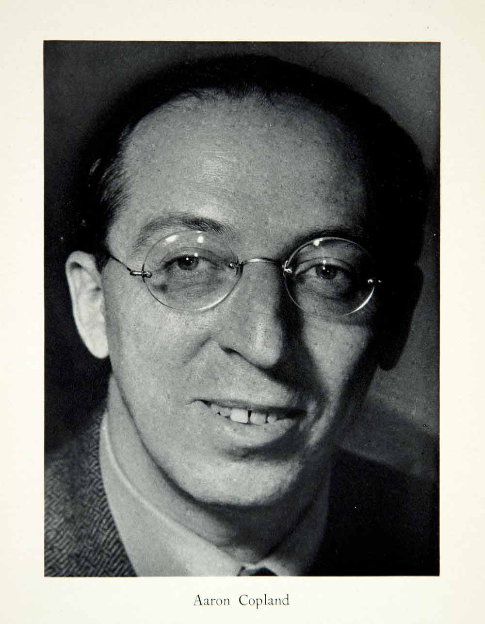 1941 Print Aaron Copland Portrait Music Composer Conductor Symphony XMC9