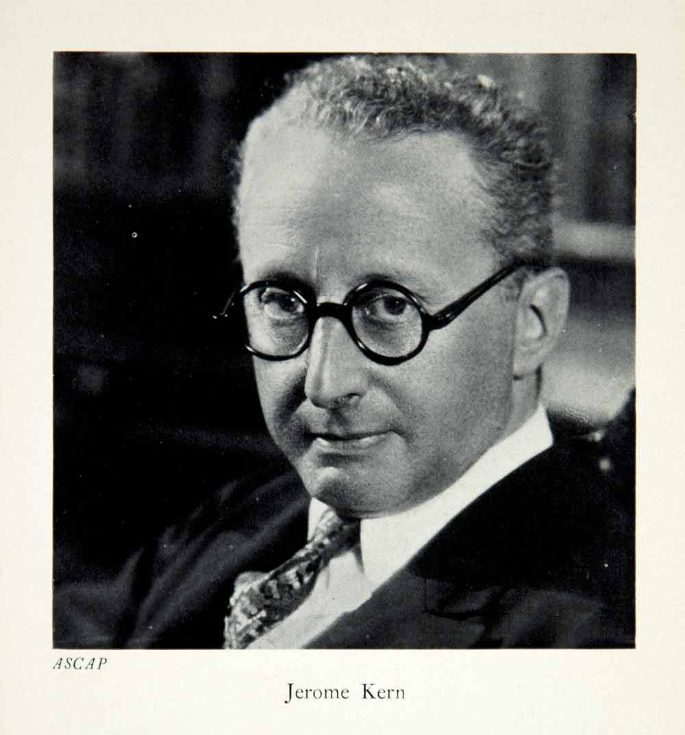 1941 Print Jerome David Kern Portrait Music Composer Princess Theater XMC9