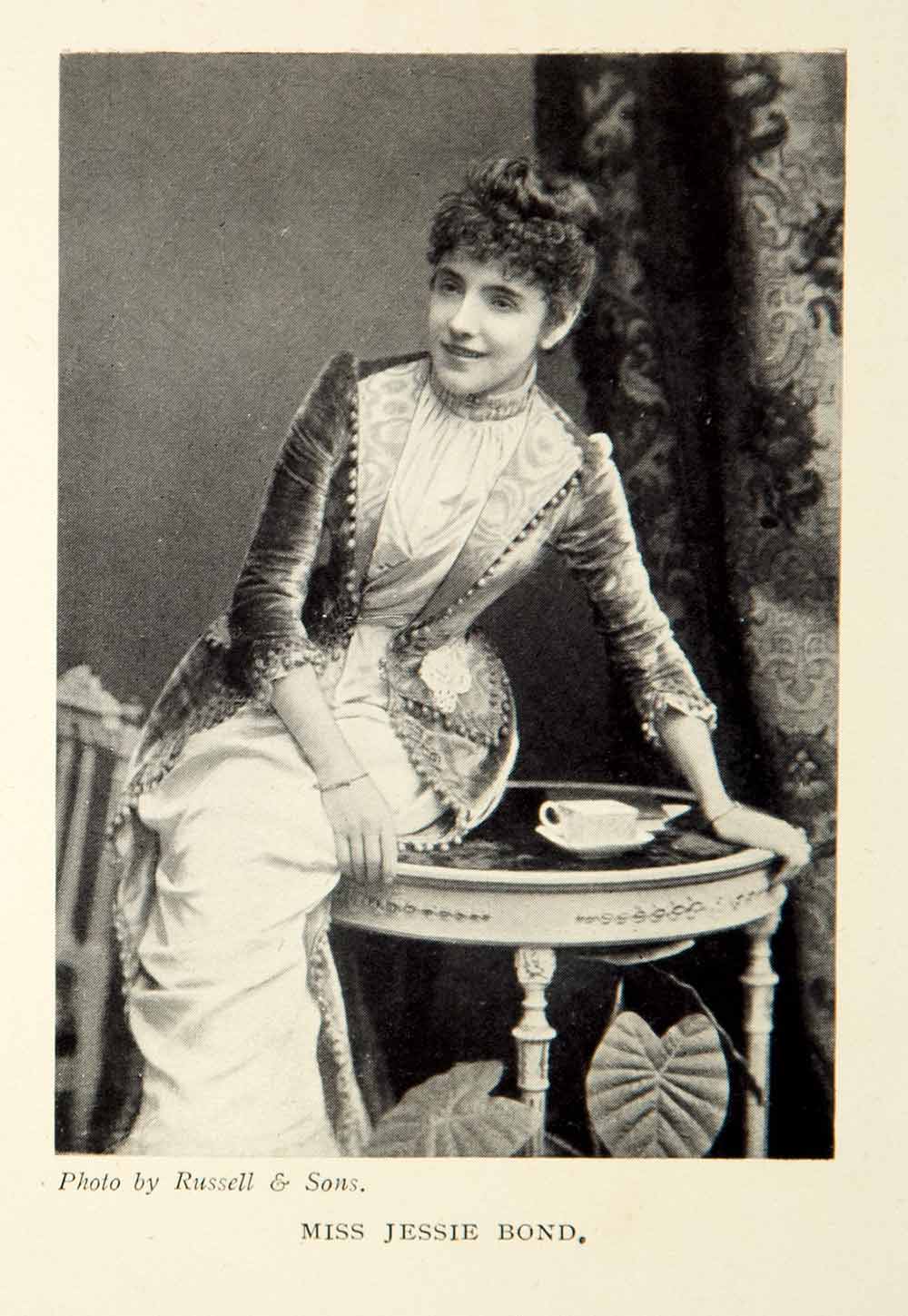 1914 Print Portrait Jessie Bond English Singer Actress Comedy Opera Soprano XMD5