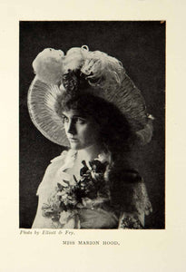 1914 Print Portrait Marion Hood Isaac Actress Opera Comique Singer Costume XMD5