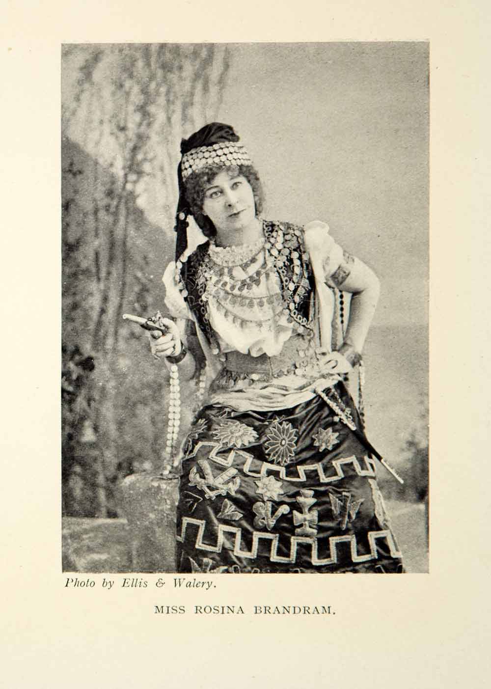 1914 Print Portrait Rosina Brandram English Opera Sing Actress Savoy Stage XMD5