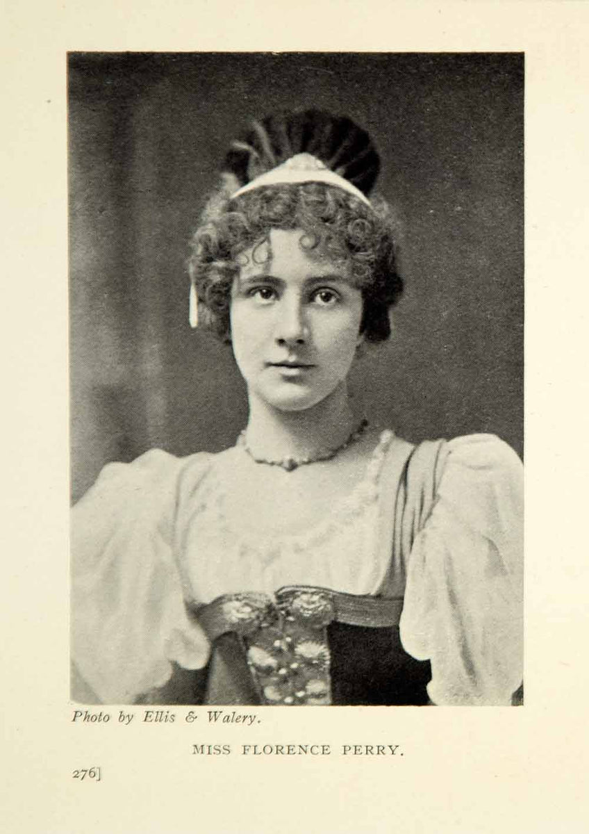 1914 Print Portrait Florence Perry English Opera Singer Actress D'Oyly ...