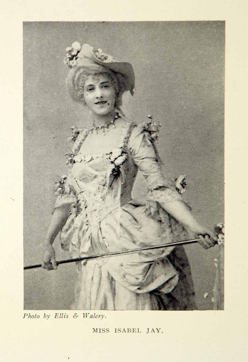 1914 Print Portrait Isabel Jay Costume Theater Opera Singer Actress Savoy XMD5