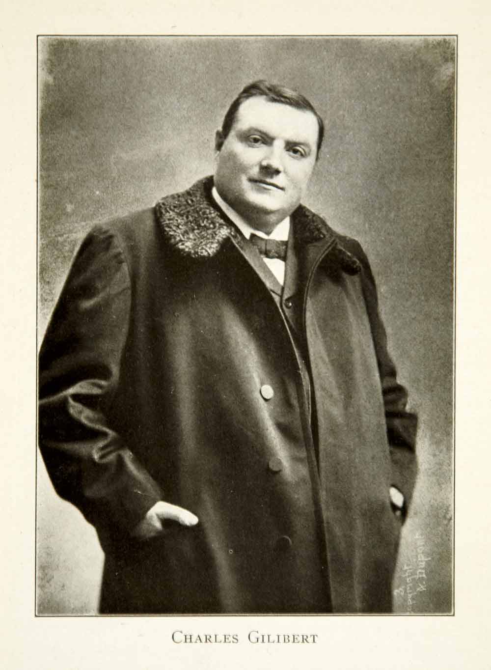 1919 Print Charles Gilibert Portrait Singer Metropolitan Opera NY Music XMD7