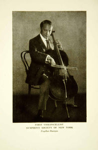 1917 Print Engelbert Roentgen Portrait Cello Musical Instrument Leipzig XMF1