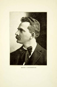 1914 Print Henry Schoenefeld Portrait Music Composer Womans Symphony XMF3