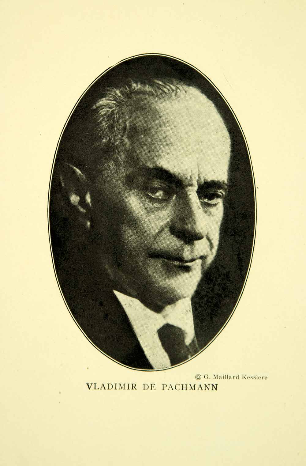 1925 Print Vladimir De Pachmann Portrait Music Pianist Welte-Mignon Russian XMF4