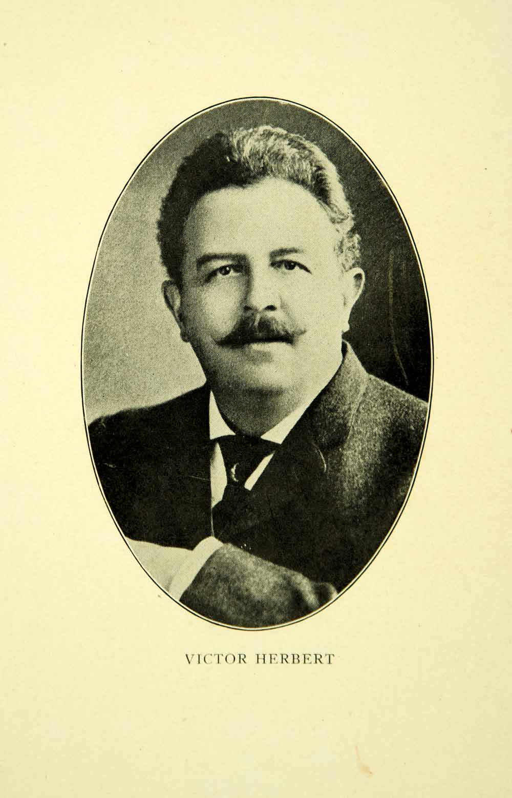 1925 Print Victor Herbert Portrait Music Composer Cellist Conductor XMF4