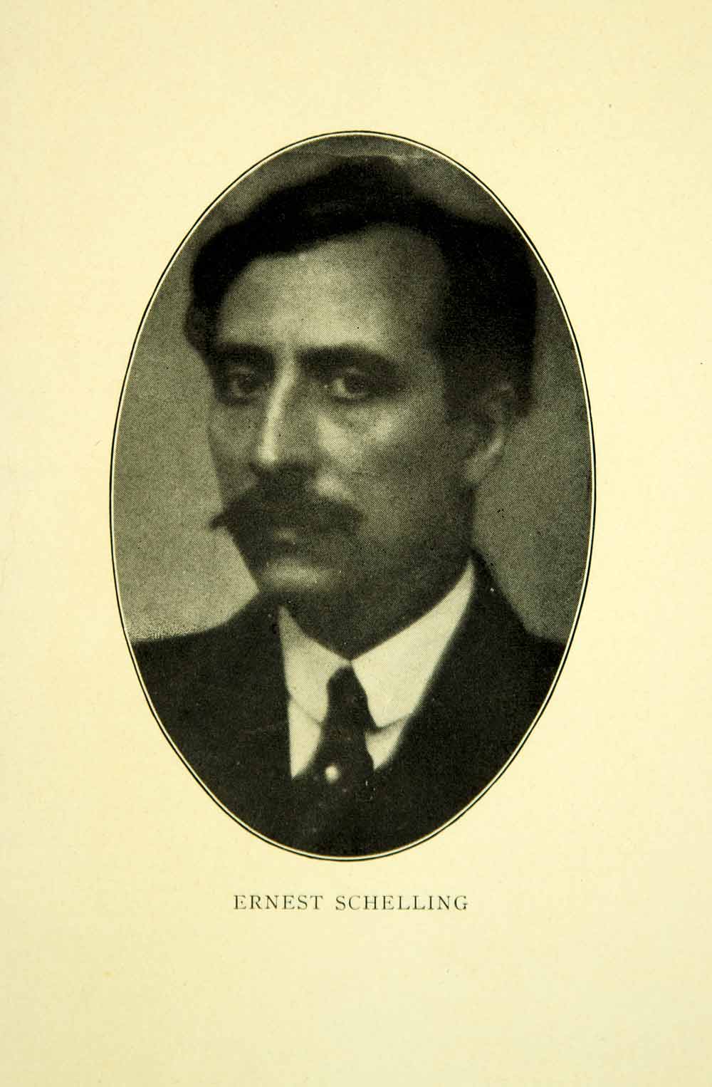 1925 Print Ernest Henry Schelling Portrait Music Composer Pianist Conductor XMF4