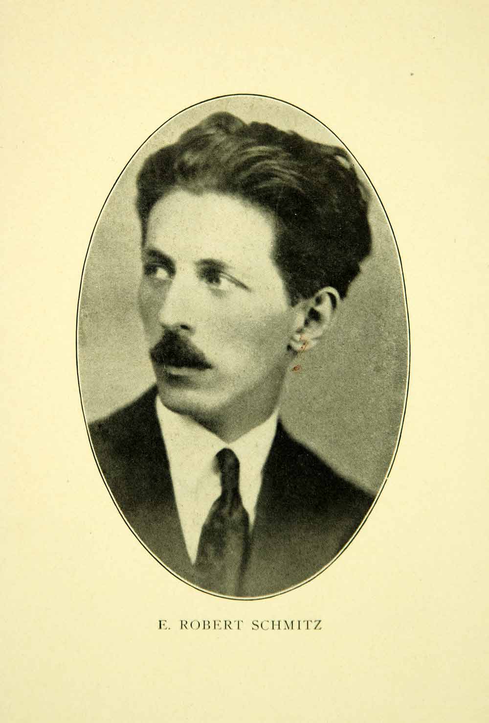 1925 Print Elie Robert Schmitz Portrait Music Composer Pianist Franco XMF4