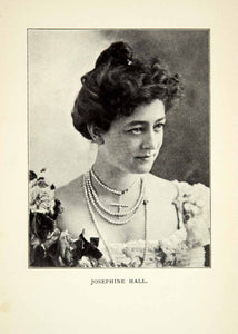 1900 Print Josephine Hall Portrait Opera Singer Music Victorian Era Theater XMF6