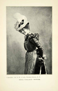 1900 Print Edna Wallace Hopper Portrait Stage Actress Silent Film Era XMF6