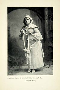 1900 Print Della May Fox Portrait Opera Singer Comedian Broadway Musical XMF6