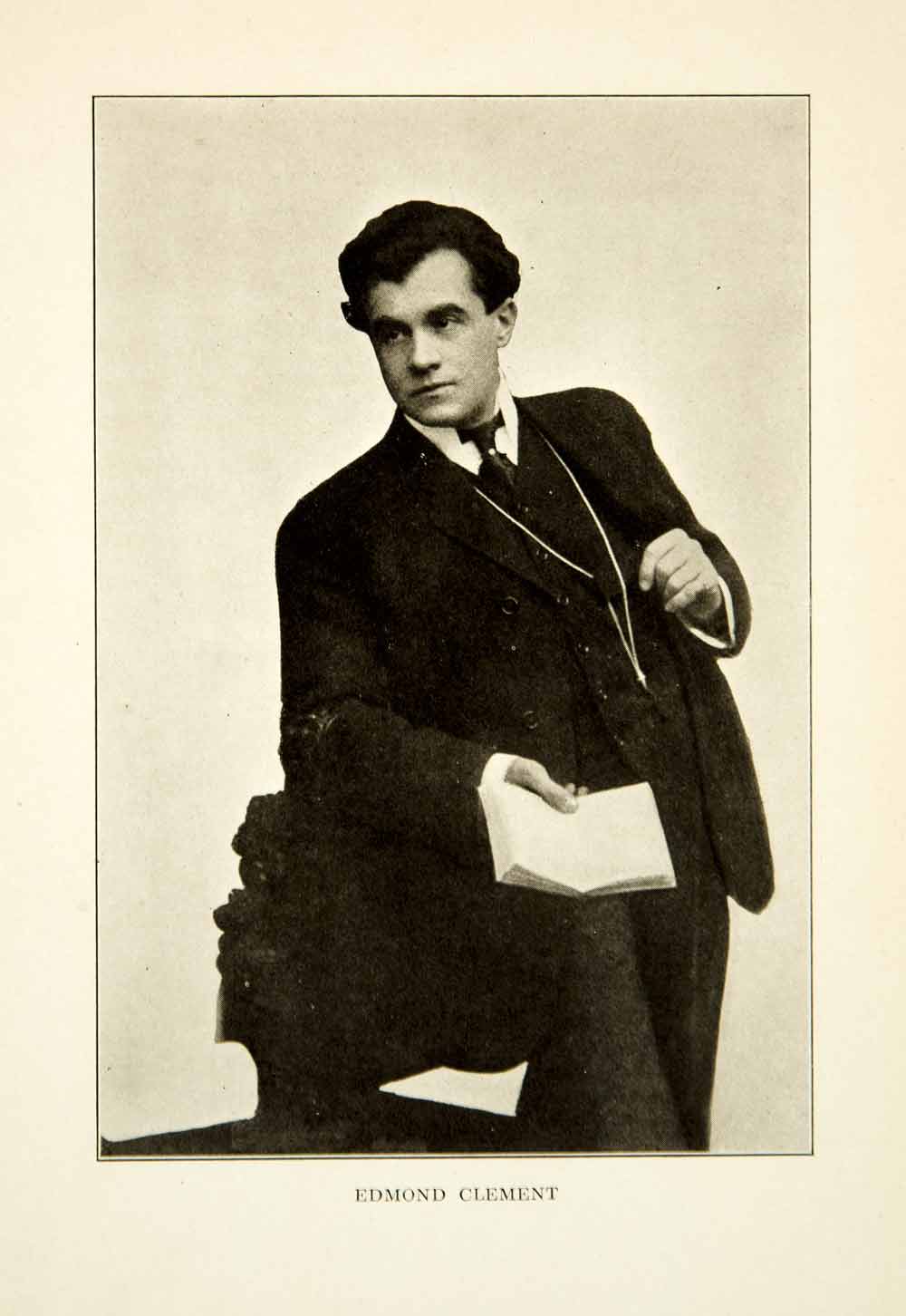 1912 Print Edmond Clement Portrait Tenor Singer Music Metropolitan Boston XMG2