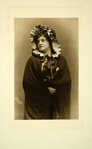 1908 Print Marcella Sembrich Portrait Opera Singer Mimi Costume La Boheme XMG3