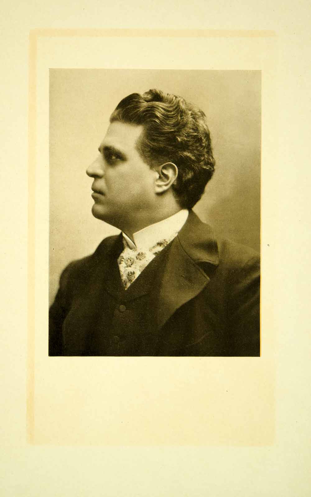 1908 Print Pietro Mascagni Portrait Opera Music Composer Cavalleria XMG3