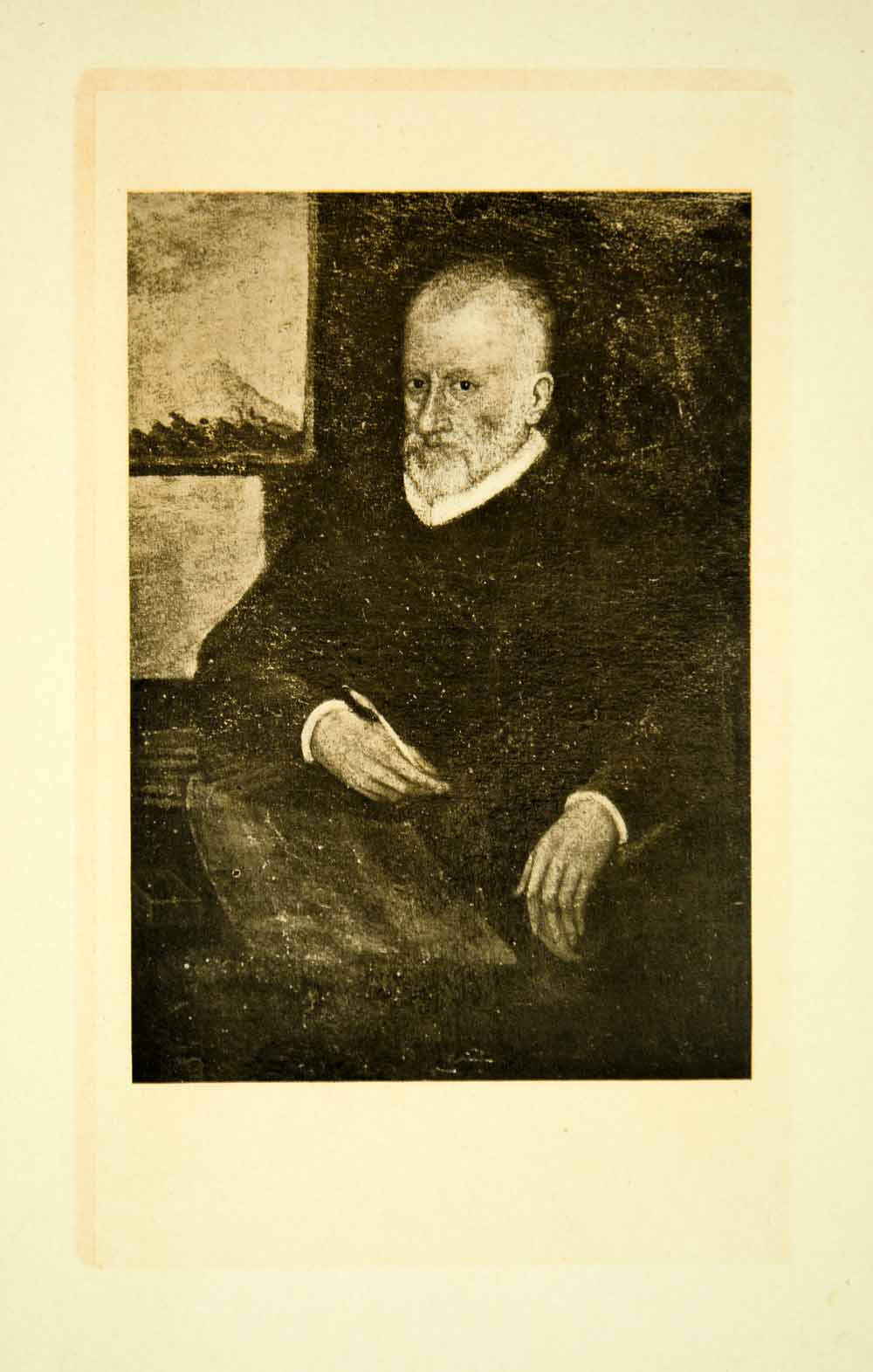 1908 Print Giovanni Pierluigi da Palestrina Portrait Italian Renaissance XMG3