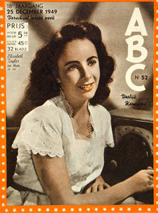 1949 Cover Elizabeth Taylor Actress ABC Icon Celebrity Classic Star YABC1
