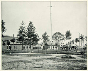 1894 Print Fort Wayne Historic Site Indiana Cannon Military Base United YAC1