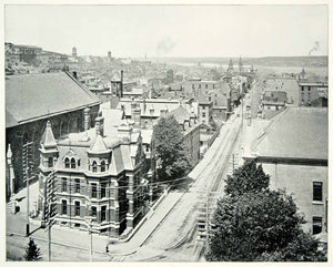 1894 Print Barrington Street Halifax Nova Scotia Canada City Hall Glebe YAC1