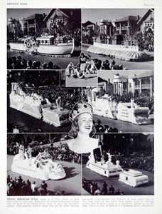 1941 Print El Paso Texas Parade Football Float Annual Sun Carnival YAH1